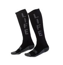 Load image into Gallery viewer, Oneal Adult Pro MX Life Sock - Black/Grey