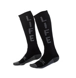 Oneal Adult Pro MX Life Sock - Black/Grey
