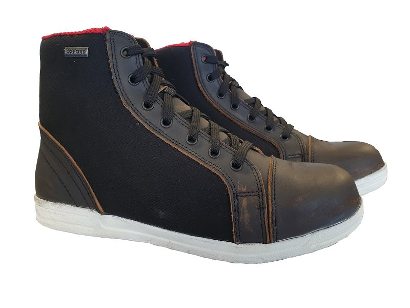 Oxford 41 Jericho Motorcycle Boots : Brown/Black