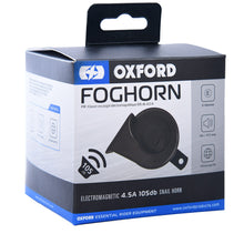 Load image into Gallery viewer, Oxford Foghorn 12V Motorcycle 105db Horn - Black