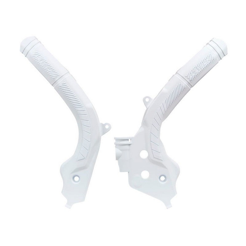 Rtech Frame Guards - White - GasGas KTM Husqvarna