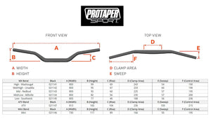 Pro Taper 7/8 Sport Handlebar - Mid/Low Millville