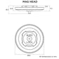 Quad Lock Mag Head - Car / Desk