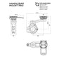 Quad Lock Motorcycle Handlebar Pro Mount