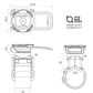 Quad Lock Quick Release Strap Mount