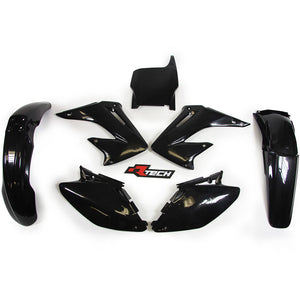 Rtech Plastic Kit - Honda CR125R CR250R 04-07 - Black