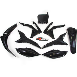 Rtech Plastic Kit - Honda CRF250R 14-17 CRF450R 13-16 - Black