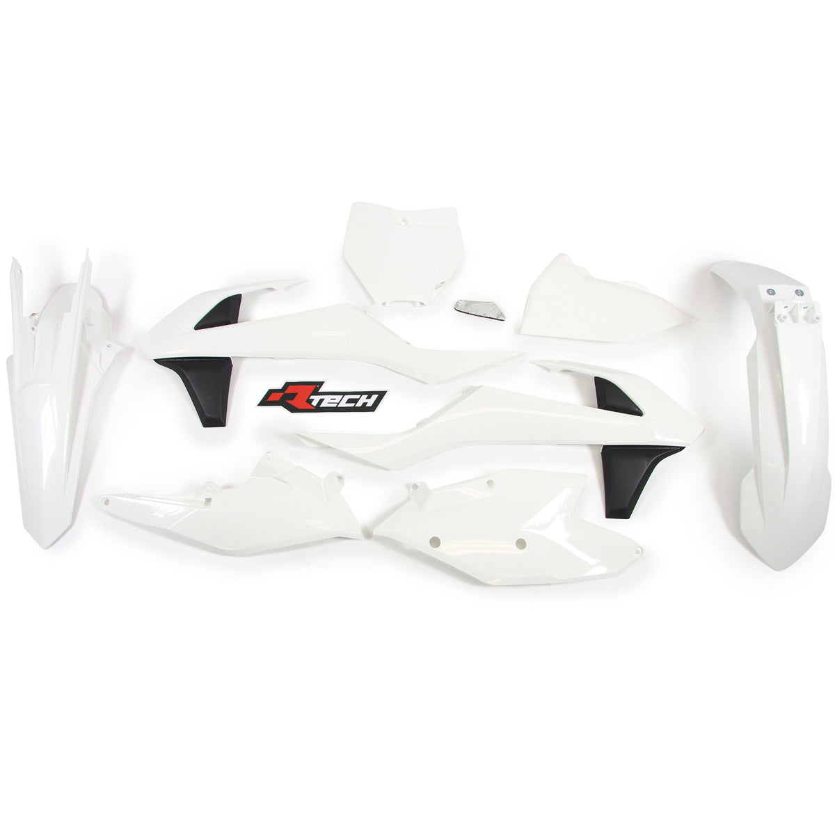 Rtech Plastic Kit - KTM 125-450 SX XC XCF SXF 16-18 - White