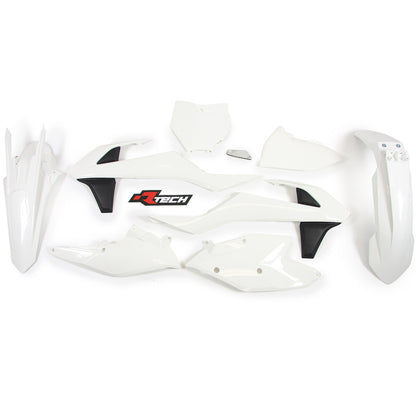 Rtech Plastic Kit - KTM 125-450 SX XC XCF SXF 16-18 - White