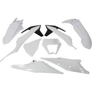 Rtech Plastic Kit - KTM 150-500 EXC EXCF 20-23 - White Black