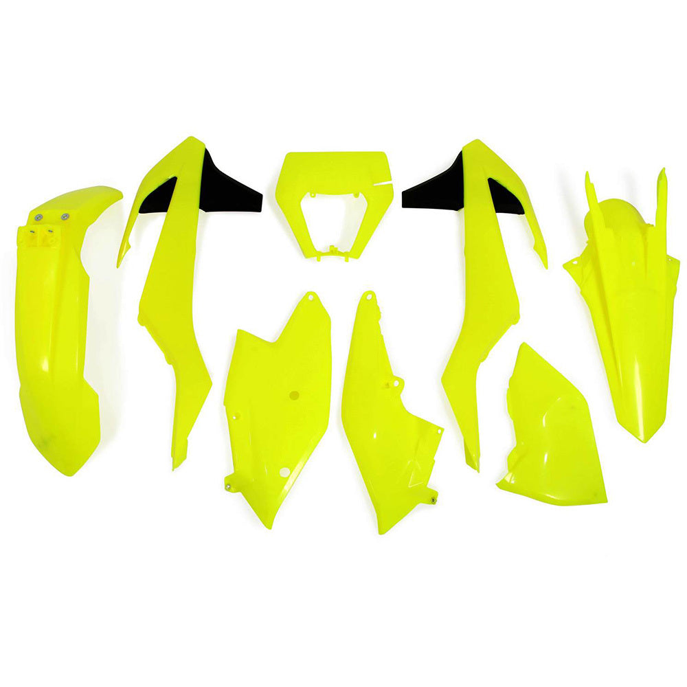 Rtech Plastic Kit - KTM 250-500 EXC EXCF 17-19 - Neon Yellow