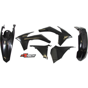 Rtech Plastic Kit - KTM 125-500 EXC EXCF 12-13 - Black