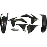Rtech Plastic Kit - KTM EXC EXCF 2012-2013 - Black