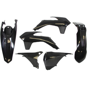 Rtech Plastic Kit - KTM 125-500 EXC EXCF 14-16 - Black