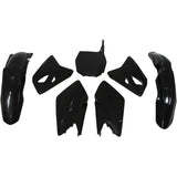 Rtech Plastic Kit - Suzuki RM125 RM250 01-12 - Black