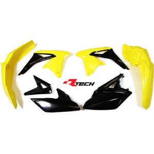 Rtech Plastic Kit - Suzuki RMX450 10-19 - Yellow Black