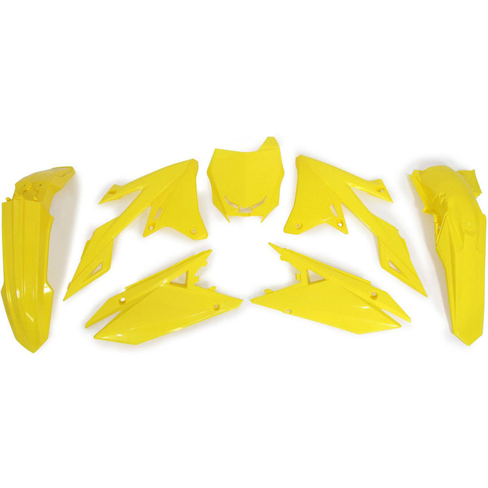 Rtech Plastic Kit - Suzuki RMZ450 18-24 RMZ250 19-24 - Yellow