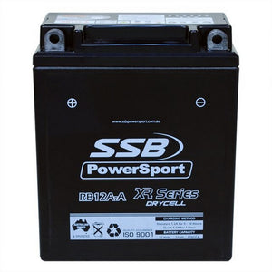 MOTORCYCLE AND POWERSPORTS BATTERY (YB12A-A) AGM 12V 12AH 250CCA BY SSB HIGH PERFORMANCE