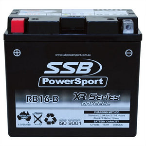 SSB RB16-B XR Series AGM Motorcycle Battery - YB16-B