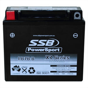 SSB RB7B-B XR Series AGM Motorcycle Battery - YB7B-B