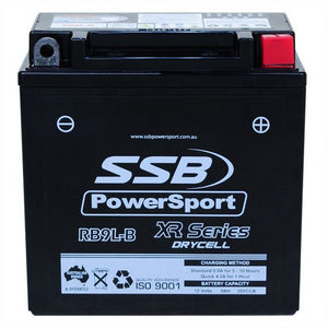 SSB RB9L-B XR Series AGM Motorcycle Battery - YB9L-B