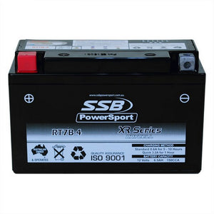 SSB RT7B-4 XR Series AGM Motorcycle Battery - YT7B-4