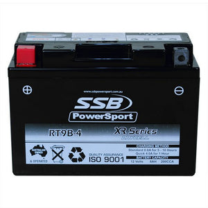 SSB RT9B-4 XR Series AGM Motorcycle Battery - YT9B-4