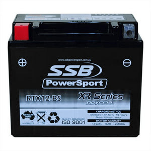 SSB RTX12-BS XR Series AGM Motorcycle Battery - YTX12-BS