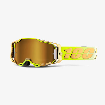 100% Armega Moto Goggle Feelgood - True Gold Lens