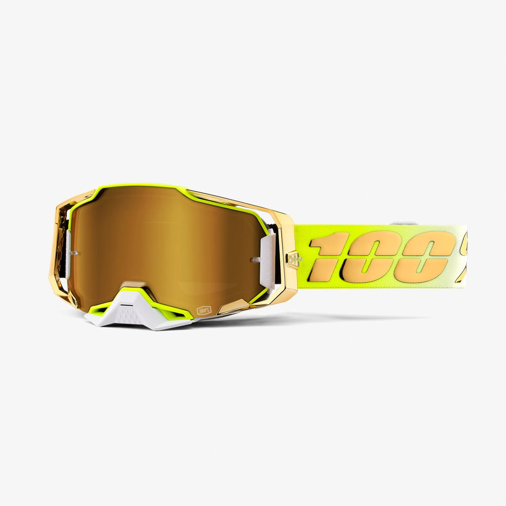 100% Armega Moto Goggle Feelgood - True Gold Lens