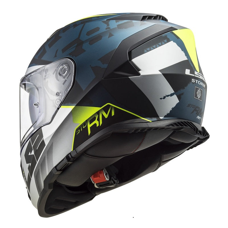 LS2 : 3X-Large : Storm Helmet : Sprinter Matt Black Silver Cobalt