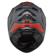 Load image into Gallery viewer, LS2 Large Vector 2 Helmet - Splitter Matt Titanium/Red