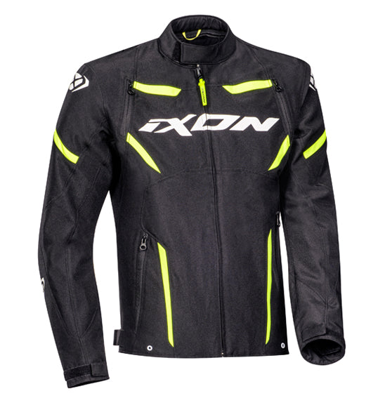 Ixon Striker Waterproof Sport Jacket - Black/White/Yellow