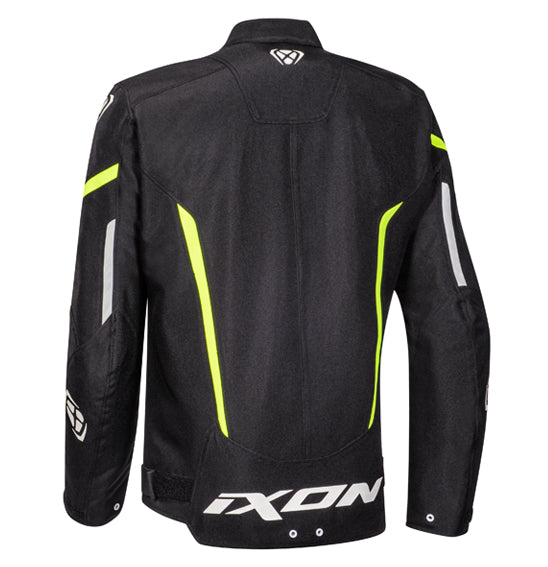 Ixon Striker Waterproof Sport Jacket - Black/White/Yellow