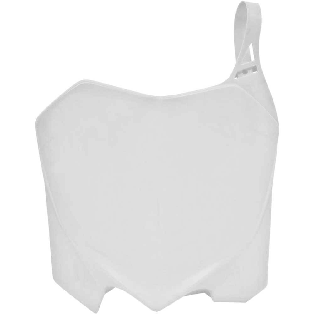 Rtech Front Number Plate - Honda CRF250R 10-13 CRF450R 09-12 - White