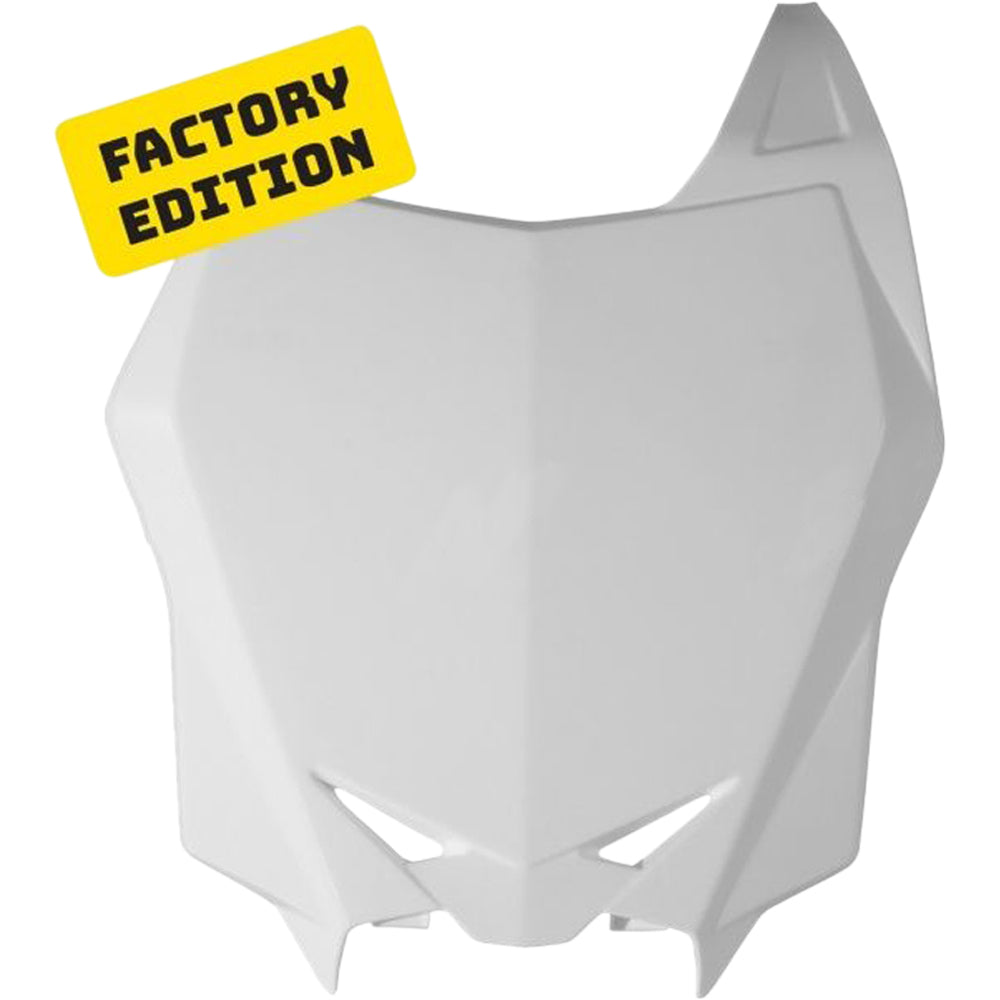 Rtech Front Number Plate - Suzuki RMZ250 10-18 RMZ450 08-17 - Factory White