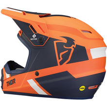Load image into Gallery viewer, Thor Sector Split Orange/Navy Youth Helmet