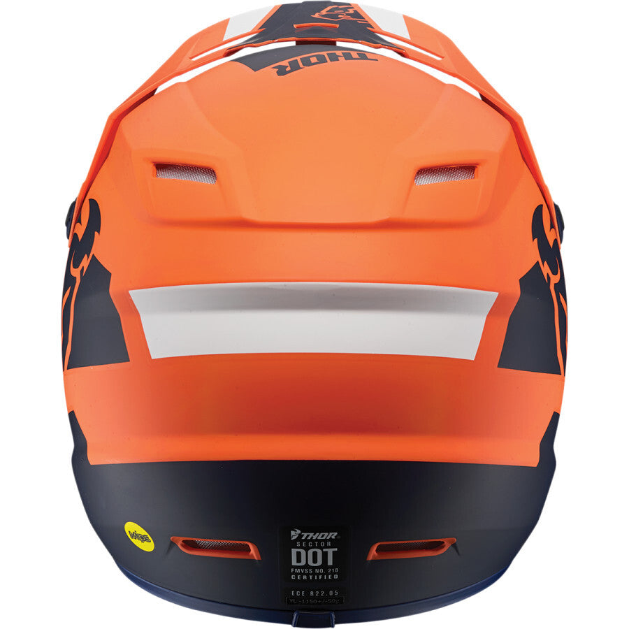 Thor Sector Split Orange/Navy Youth Helmet