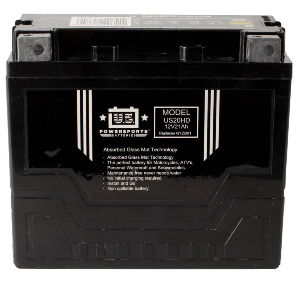 USPS : US20HD - YTX20BS : AGM Motorcycle Battery