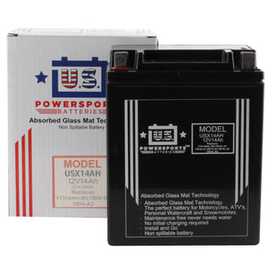 USPS : YTX14AHBS - YB14B2 - YB14A2 : AGM Motorcycle Battery