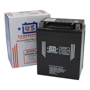 USPS : US14AHLBS - YTX14AHLBS - YB14LA1 YB14LA AGM Motorcycle Battery