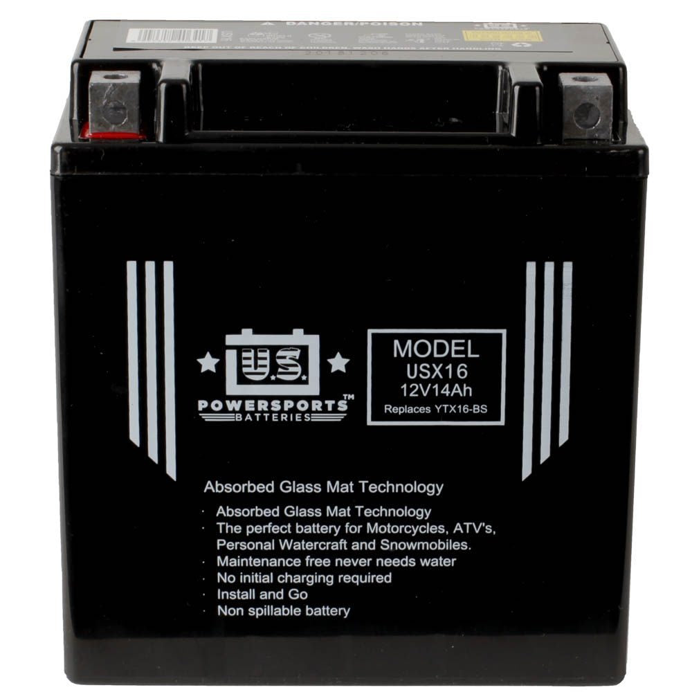 USPS : UBUSX16 - YTX16BS - UBUS16 - YTX20CHBS : AGM Battery