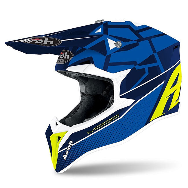 Airoh : Adult X-Large : Wraap MX Helmet : Mood Blue