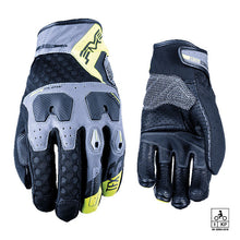 Load image into Gallery viewer, FIVE TFX3 Airflow Gloves Grey Fluro Yellow