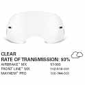 Load image into Gallery viewer, SAMPLE PICTURE - Oakley MX Clear High Impact lens - for Airbrake (OA-57-993), Front Line (OA-102-156-001) and for Mayhem Pro (OA-100-744-001) goggles - have a 93% rate of transmission