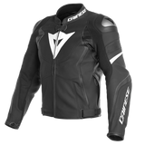 Dainese Men's Arvo 4 Leather Jacket - Matte black/ White