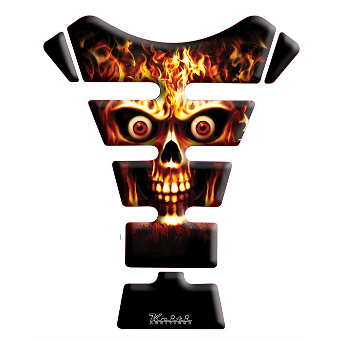 KEITI TANK PAD FLAMING SKULL KT6900