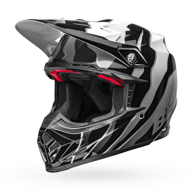 Bell Moto-9S Flex Helmet - Claw Gloss Black/White