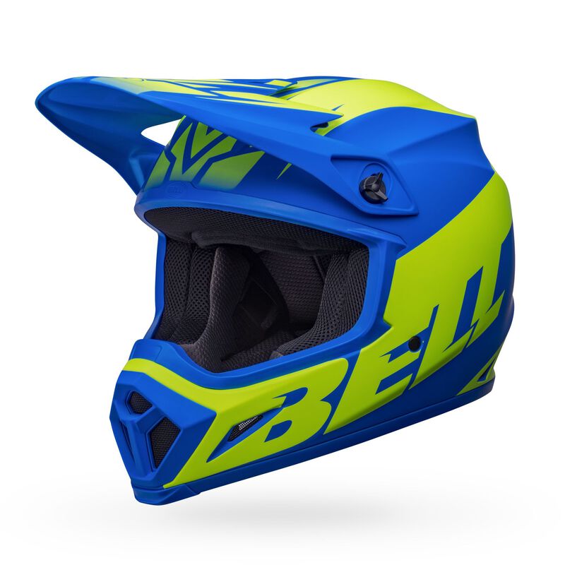 Bell MX-9 MIPS Adult MX Helmet - Disrupt Matt Blue/Hi-Viz