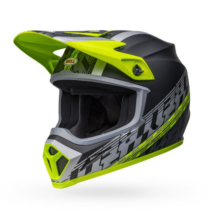 Bell MX-9 MIPS Adult MX Helmet - Offset Matt Black/Hi-Viz